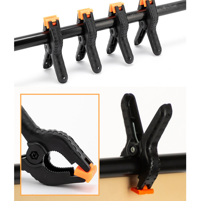 (SIÊU BỀN CHẮC) Kẹp Nhựa ABS phông treo cố định với khung Chữ T, U, Kẹp Gỗ Nhanh Chắc Chắn