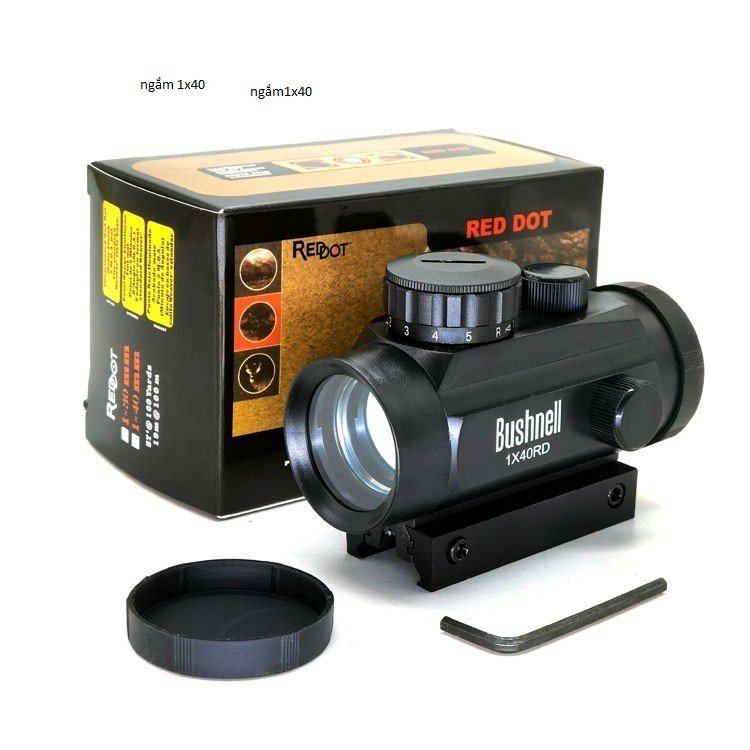 Kính, Ống Ngăm Nhanh 1x40 RD Tia Xanh Đỏ Cao Cấp
