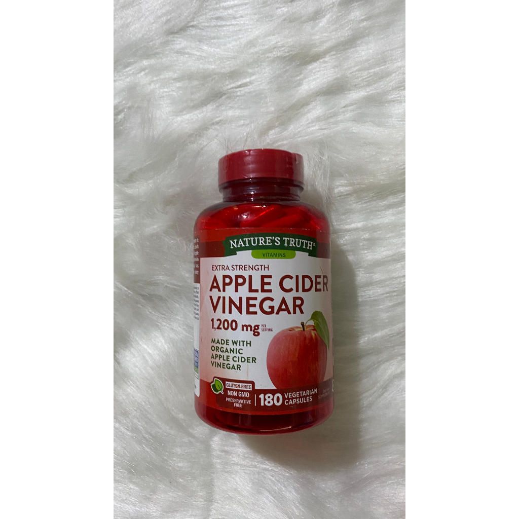 Viên uống giấm táo giảm cân Apple Cider Vinegar 1200mg Hộp 180 viên - DATE 08/25 - CHÍNH HÃNG MỸ