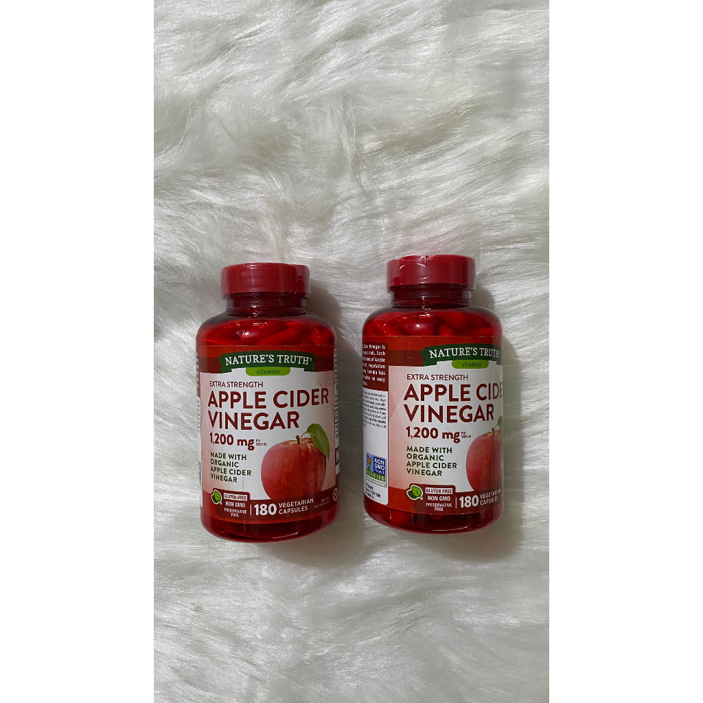 Viên uống giấm táo giảm cân Apple Cider Vinegar 1200mg Hộp 180 viên - DATE 08/25 - CHÍNH HÃNG MỸ