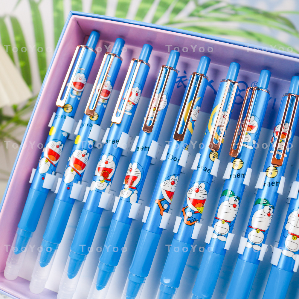 Bút máy bấm Doraemon luyện chữ 2in1 dễ thương cute TooYoo BK00246