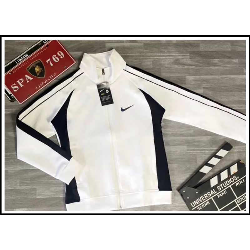 Áo Khoác Thể Thao Nam Nữ N I K E Màu Xanh Cao Cấp Chất Vải Thun Lạnh Mịn Đẹp mát Da Poly 2 Da Dày Dặn Áo Khoác Thu đông