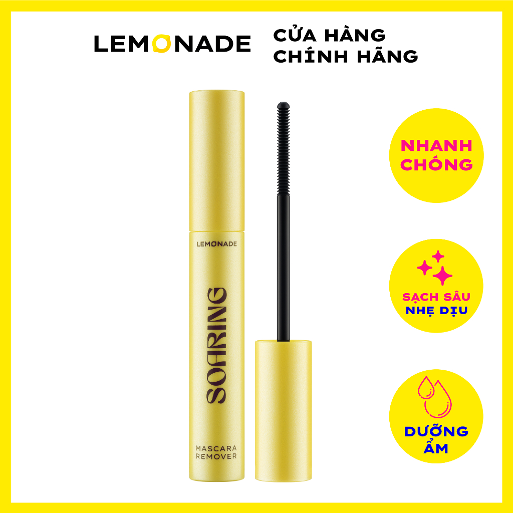 Tẩy trang mi sạch dịu không cay mắt Lemonade Soaring Mascara Remover 6ml