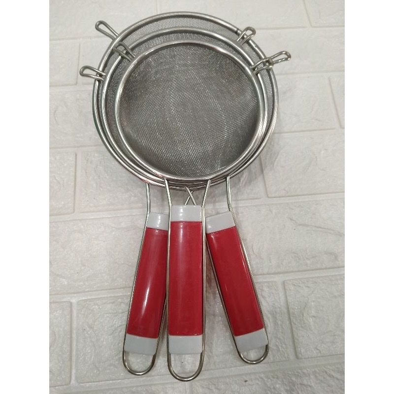 Dụng Cụ Lọc cháo Thức Ăn, Rây Lọc trà, Trái Cây, Bột Cua Inox Cao Cấp Size 16-18-20