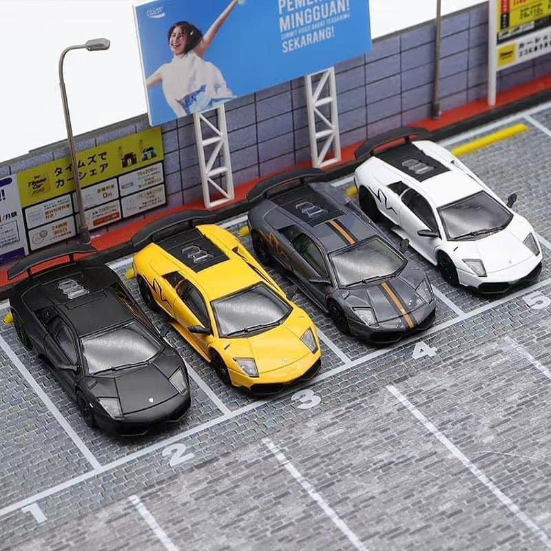 mohinhxeps-1/64_Maxwell lamborghini-murcielago-lp670-SV 4 màu