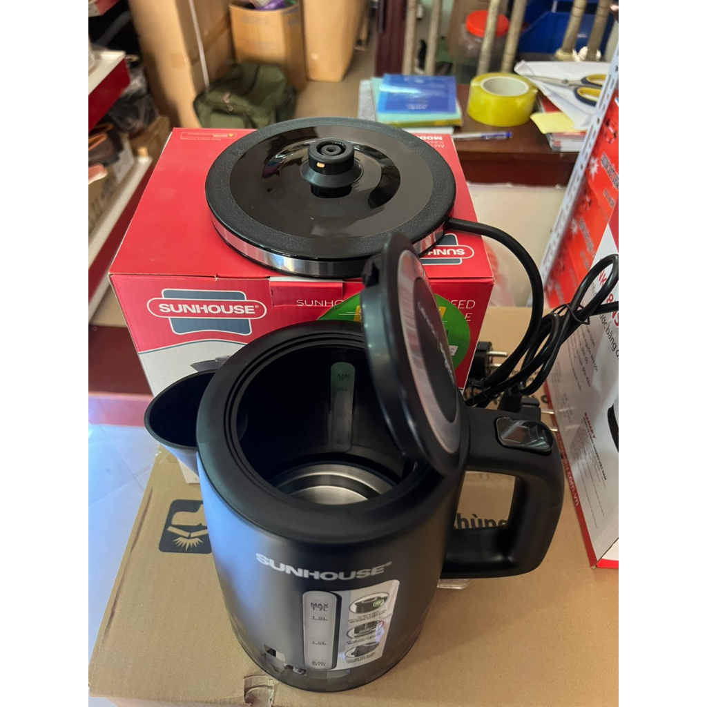 ẤM SIÊU TỐC NHỰA 1.7L SUNHOUSE SHD1306