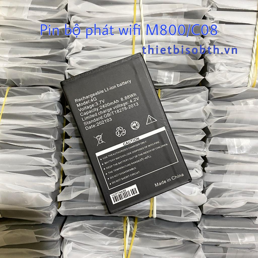 Pin Phụ Kiện Phát Wifi LTE A800/ A900/ M80/ M89/ M88/ M90/ M100Dung Lượng 2400mAh
