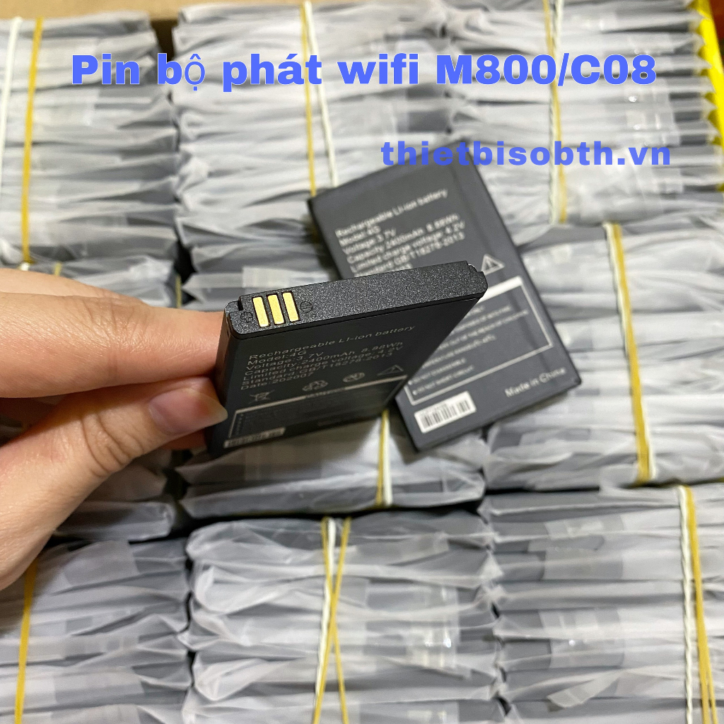 Pin Phụ Kiện Phát Wifi LTE A800/ A900/ M80/ M89/ M88/ M90/ M100Dung Lượng 2400mAh