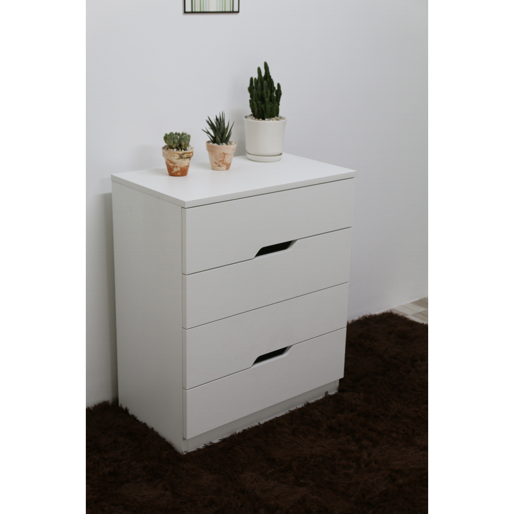 HAPPY FURNITURE , Tủ đựng đồ 4 ngăn kéo - DASH , THK_055 , 60cm x 35cm x 72cm