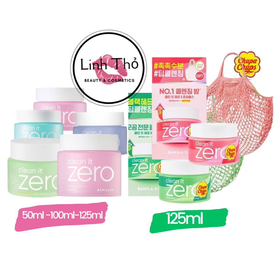 Sáp Tẩy Trang Banila Co Clean It Zero Cleansing Balm 50ml - 100ml - 125ml  Bản Giới Hạn CHUPA CHUPS