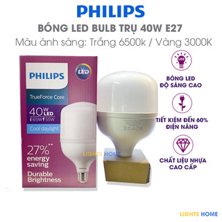 Bóng philips led bulb trụ tforce core 40w e27 g3 - - tiết kiệm điện, chất lượng