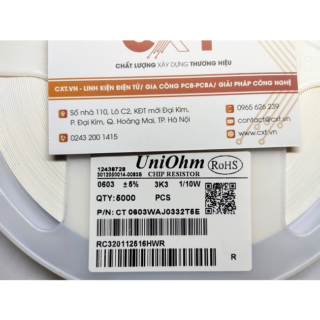 Điện trở 3.3K 0603 (5%) (50c)