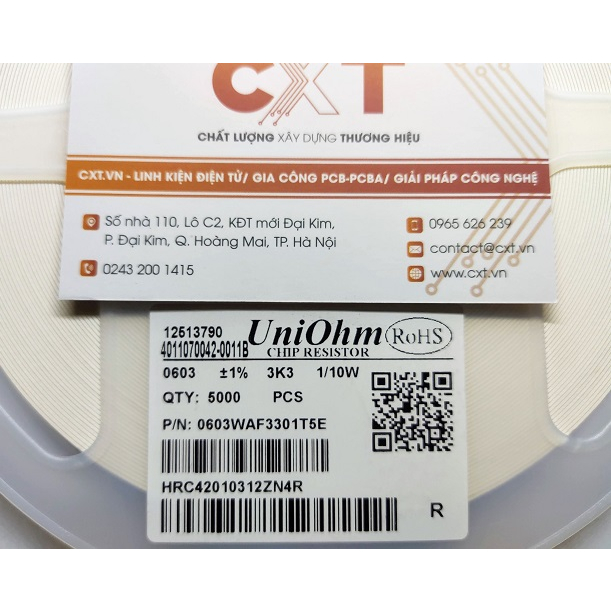 Điện trở 3.3K 0603 (1%) (50c)
