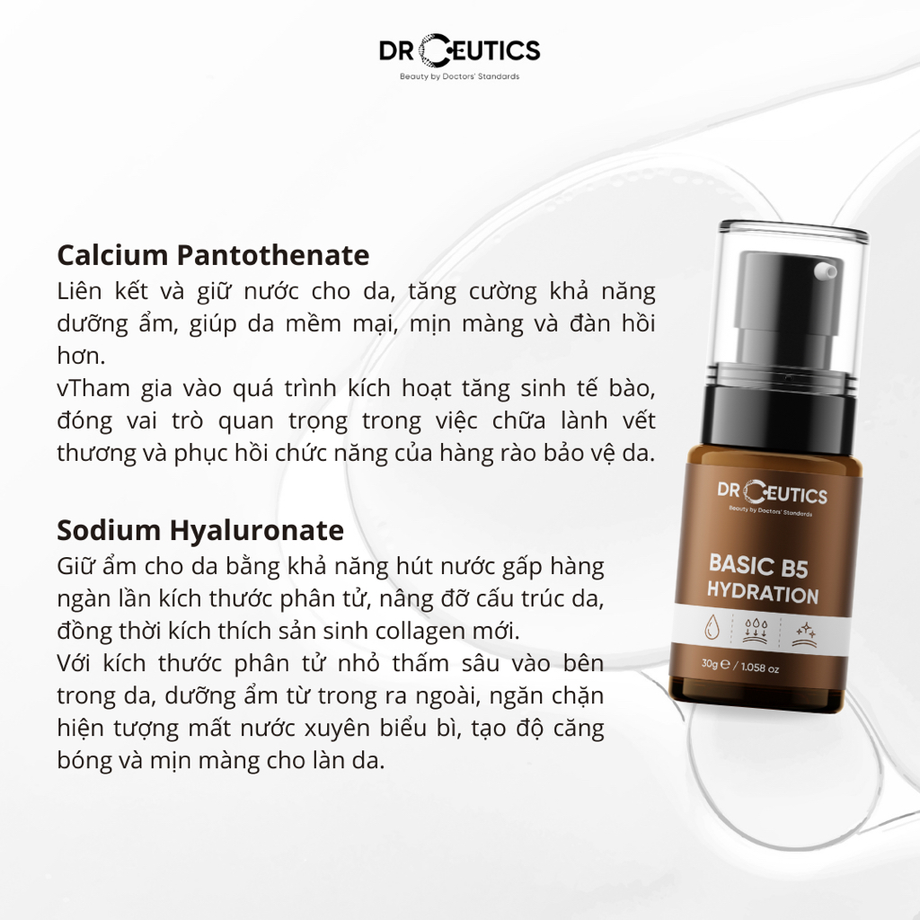 DRCEUTICS Serum Basic B5 Hydration DrCeutics Cho Da Dầu Mụn