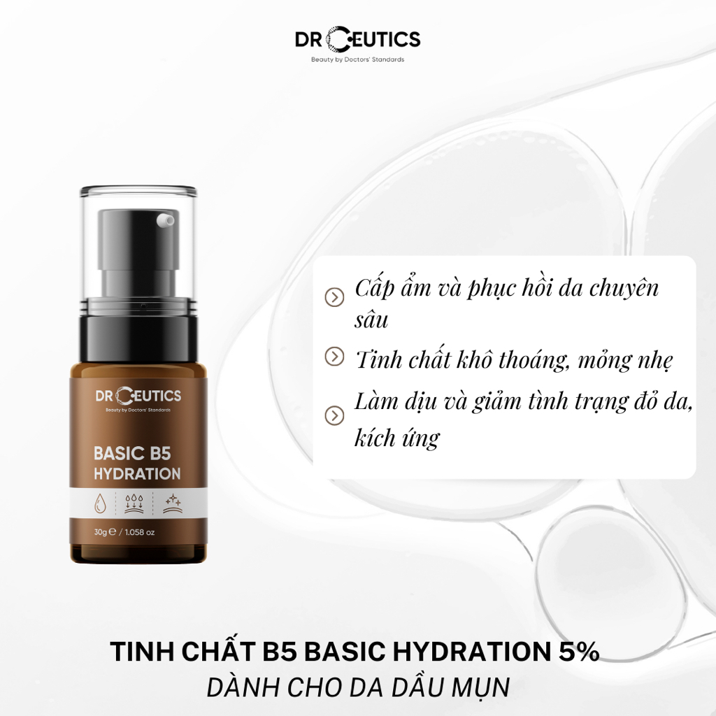 DRCEUTICS Serum Basic B5 Hydration DrCeutics Cho Da Dầu Mụn