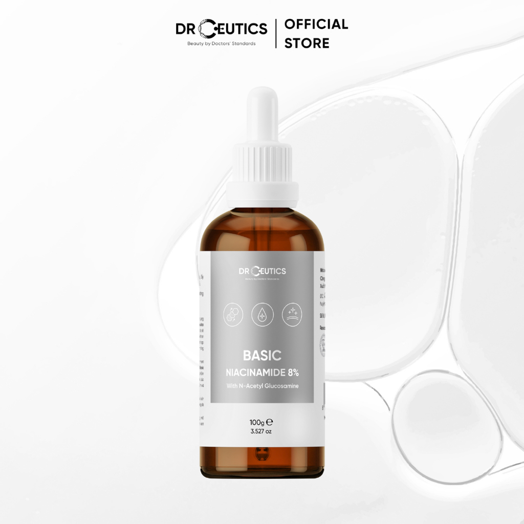 DRCEUTICS Tinh Chất Niacinamide Basic 8% DrCeutics Cho Da Dầu Mụn