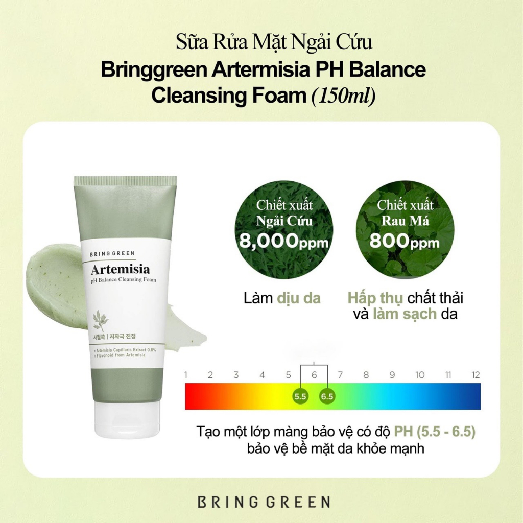 Sữa Rửa Mặt Bring Green Cleansing Foam 150ml