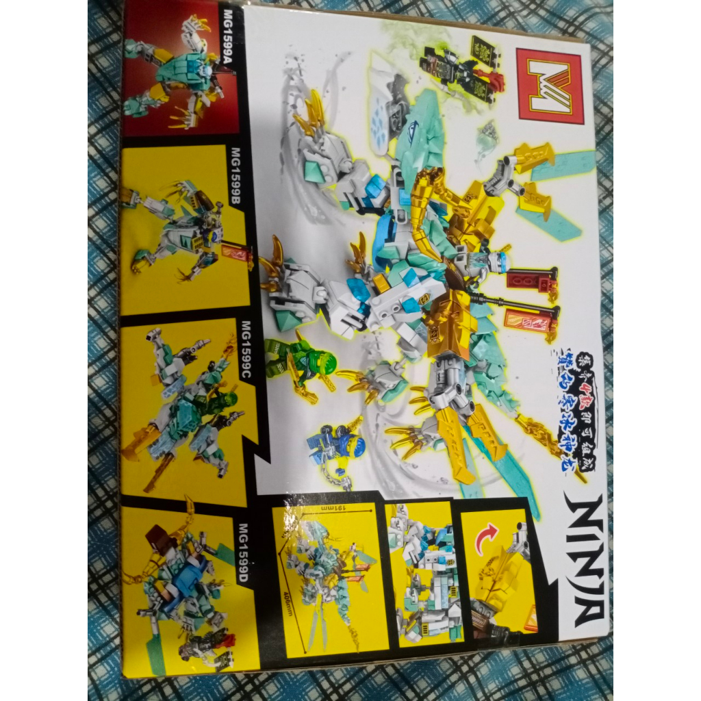 Đồ chơi Kiểu Lego Ninjago cưỡi rồng. Lắp ráp mô hình Ninjago 194+ PCS
