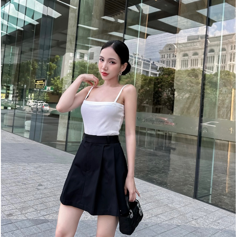 Chân váy xếp li"Knife Pleat Skort" EllyClothing