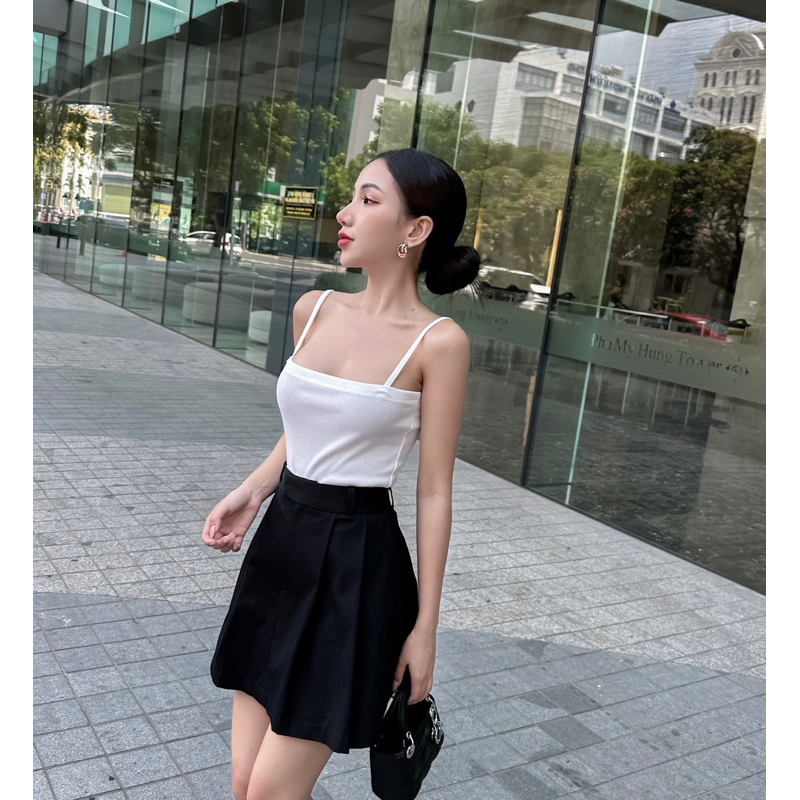 Chân váy xếp li"Knife Pleat Skort" EllyClothing