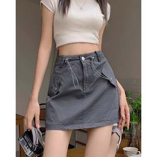 Chân váy kaki rút dây (ảnh thật/ có sẵn)