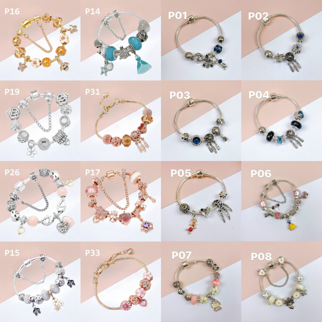 Vòng charm Pandora Cherry Blossoms Pendant Charm Bracelets