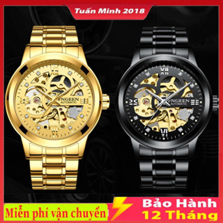  Đồng Hồ Cơ Nam Fngeen 6018 Đính Đá Sang Trọng  Chống Nước  cơ lộ máy chính hãng sang trọng bảo hành 12 tháng 