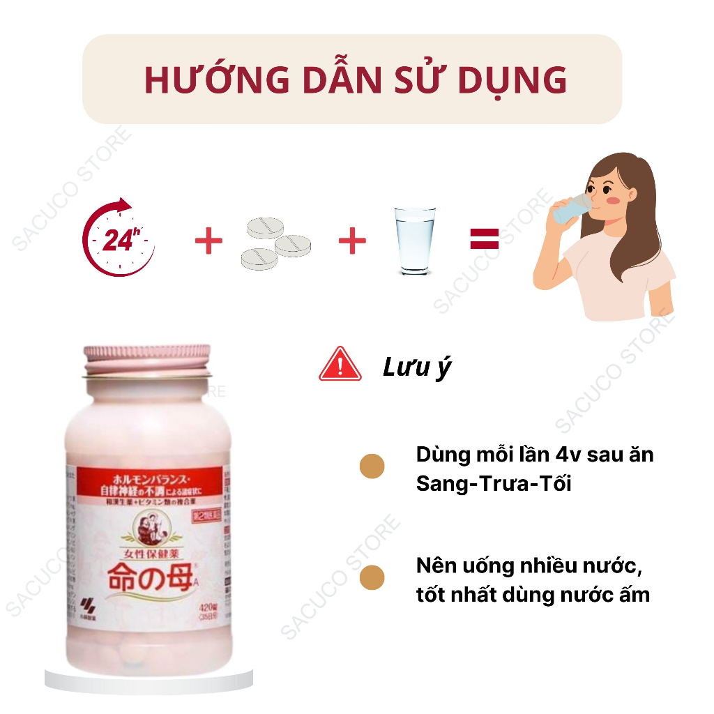 Viên uống tiền mãn kinh Kobayashi Nhật Bản 840 viên