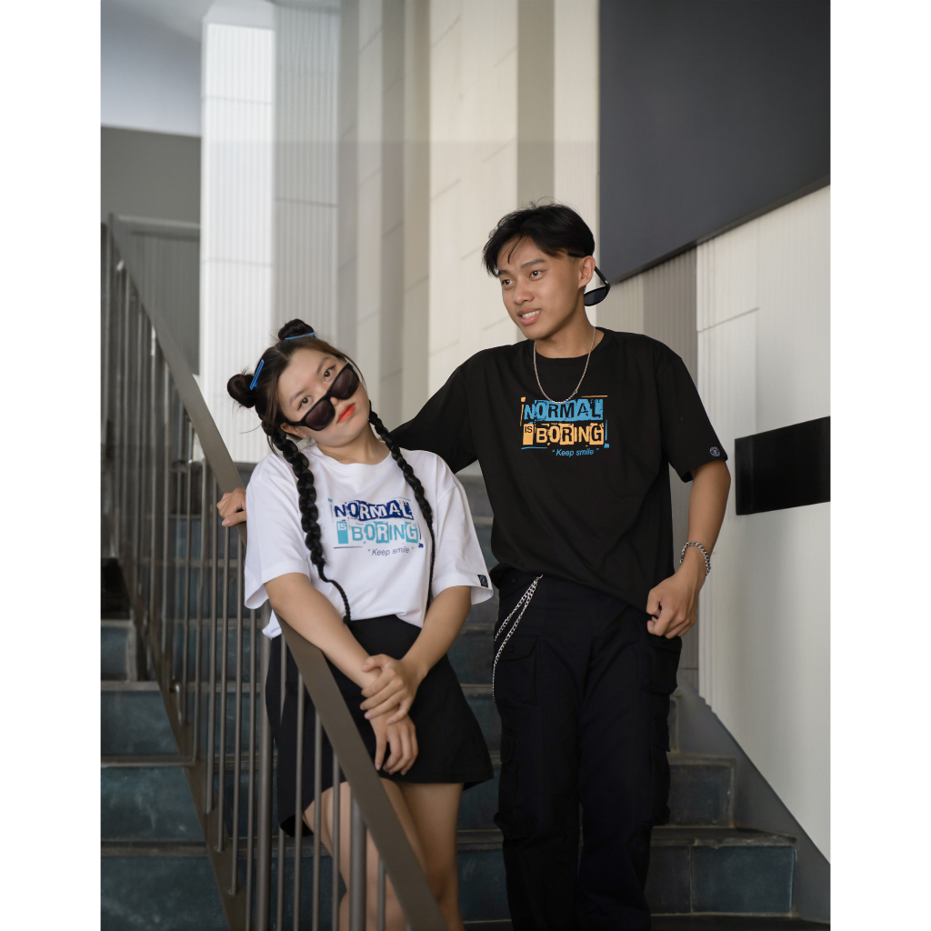 Áo Thun Keep Smile Unisex OVERCO Cotton 100% Mềm Mịn Thoáng Mát Co Giãn 4 Chiều