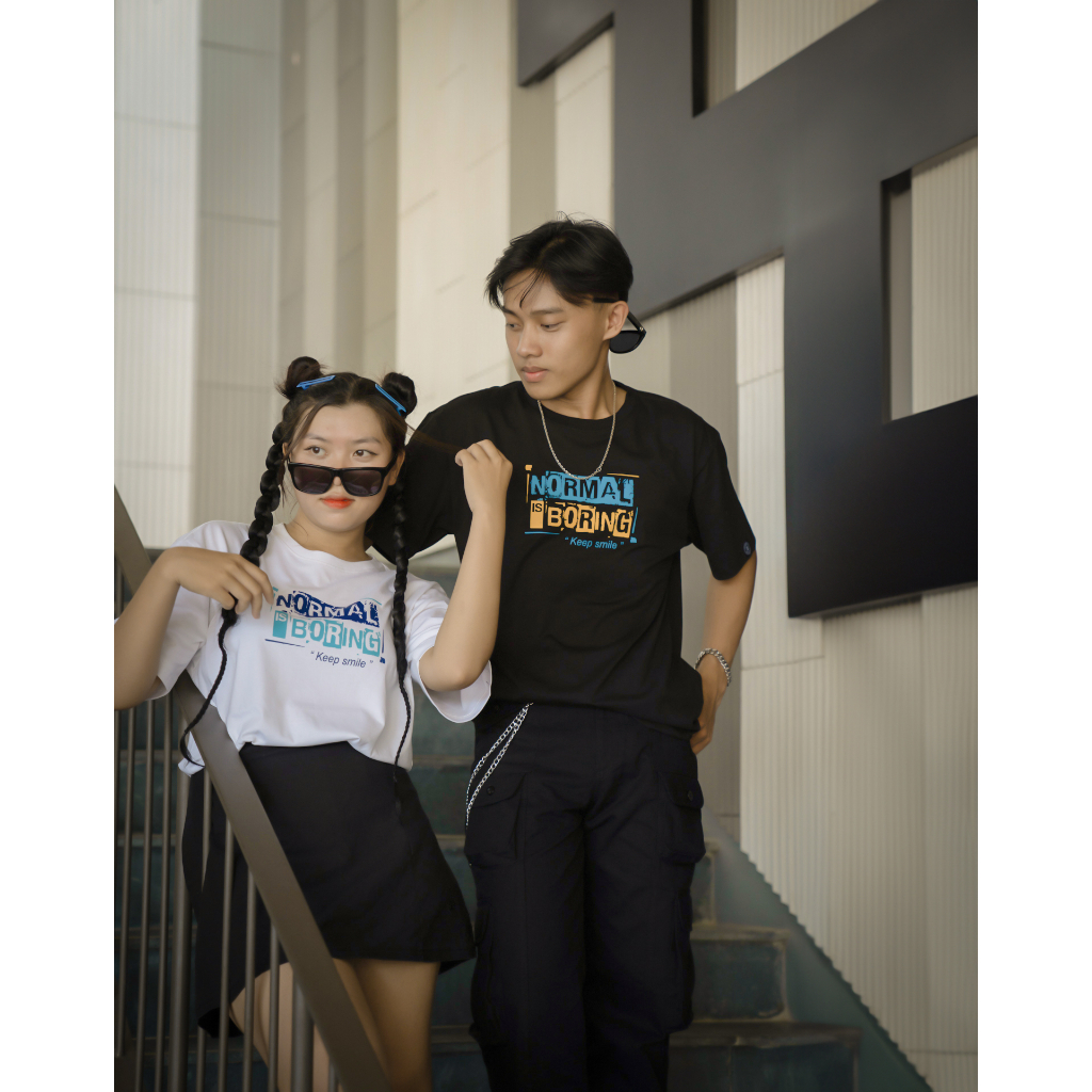 Áo Thun Keep Smile Unisex OVERCO Cotton 100% Mềm Mịn Thoáng Mát Co Giãn 4 Chiều