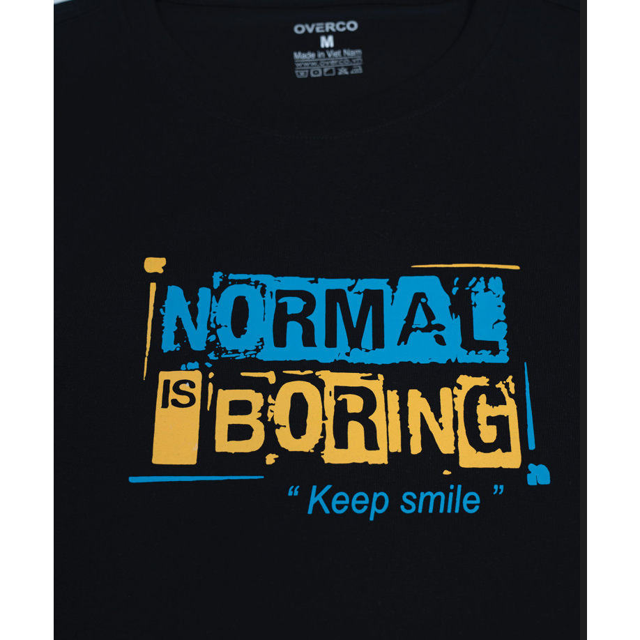 Áo Thun Keep Smile Unisex OVERCO Cotton 100% Mềm Mịn Thoáng Mát Co Giãn 4 Chiều