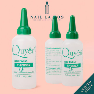 Nước pha sơn móng tay Quyên chính hãng 40ml - Nước pha loãng sơn gel đều màu nhanh chóng 