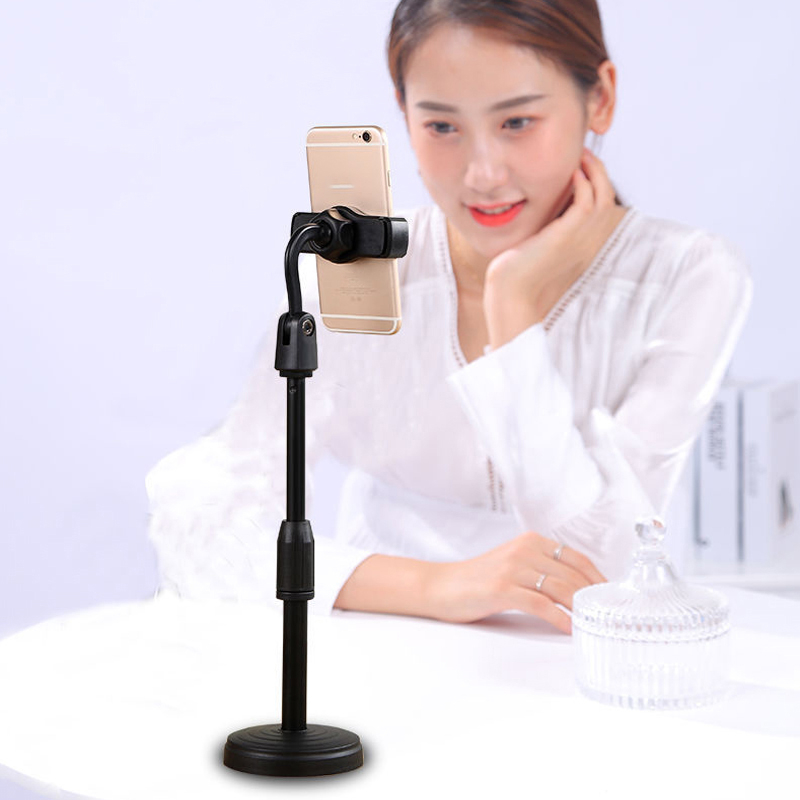 Giá đỡ kẹp điện thoại Livestream, quay video xoay 360 độ hỗ trợ xem phim, quay video