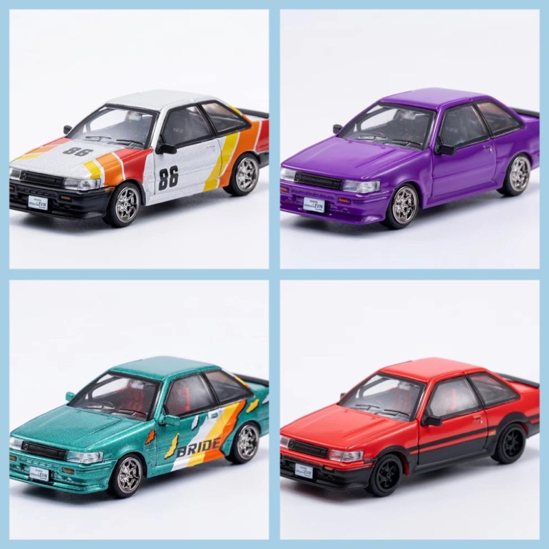 mohinhxeps-1/64_DCT Corolla AE86 Levin 4 màu