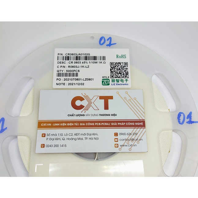 Điện trở 1K 0603 (5%) (50c)