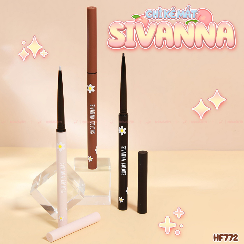 Chì kẻ mí mắt Sivanna Fine Waterproof Eyeliner Gel HF772