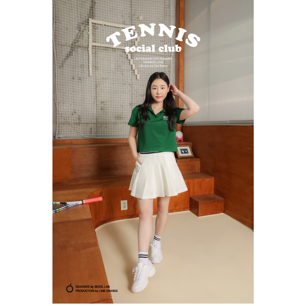Chân Váy Xếp Ly Phối Lưng Thun - Tennis Skirt With Elastic Band-JO23800601