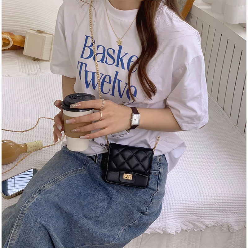 Túi mini đeo chéo Paula kèm gương trang điểm dạng ví nữ