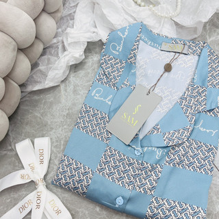 Bộ mặc nhà lụa Sam luxury, pijama lụa dài tay cao cấp