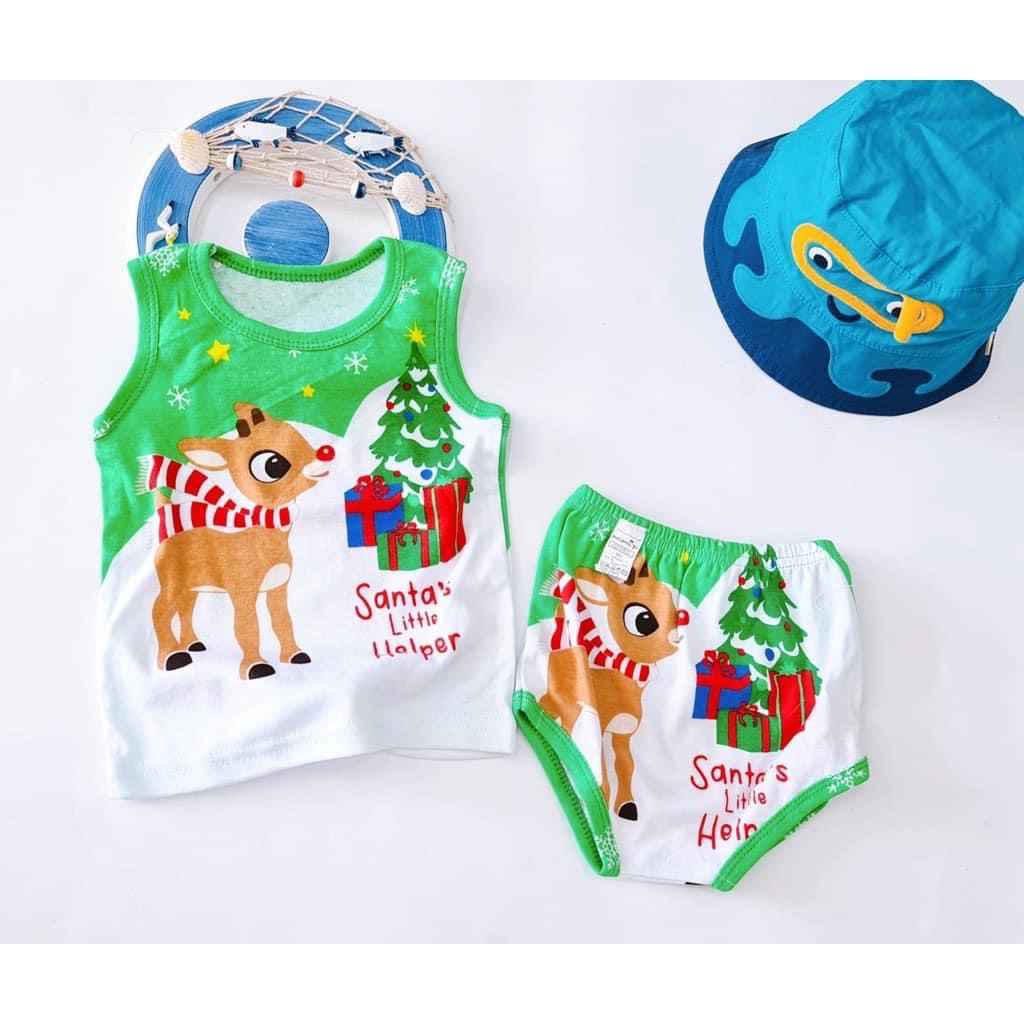 Bộ xuất dư hoạt hình áo ba lỗ quần chip siêu cute