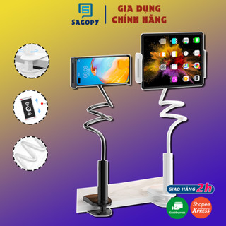 Giá đỡ kẹp điện thoại để bàn cho smartphone xoay 360 độ hỗ trợ xem phim, livestream, quay video