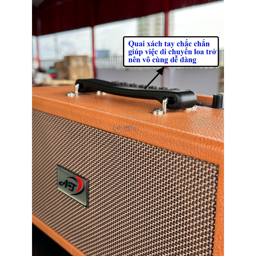 Loa kéo xách tay du lịch MTMAX T15 tích hợp vang chuyên nghiệp karaoke bluetooth 5.0 thiết kế sang trọng tặng 2 micro