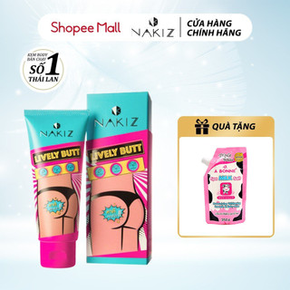 Nakiz Lively Butt kem body giảm thâm và mụn quà tặng kèm tẩy da