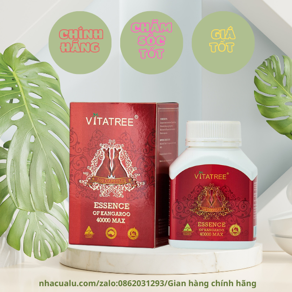 Viên Kangaroo Úc Vitatree Essence Of Kangaroo 40000 MAX - Hỗ trợ phái mạnh