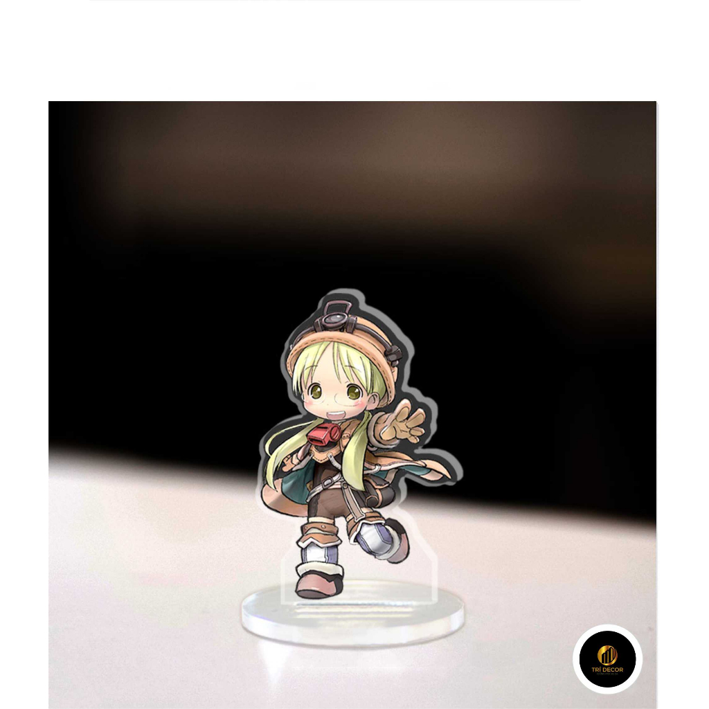 Mô hình mini Made in Abyss Standee chibi anime game manga nhân vật nanachi regu lyza ozen maruruk decor góc học tập 3cm