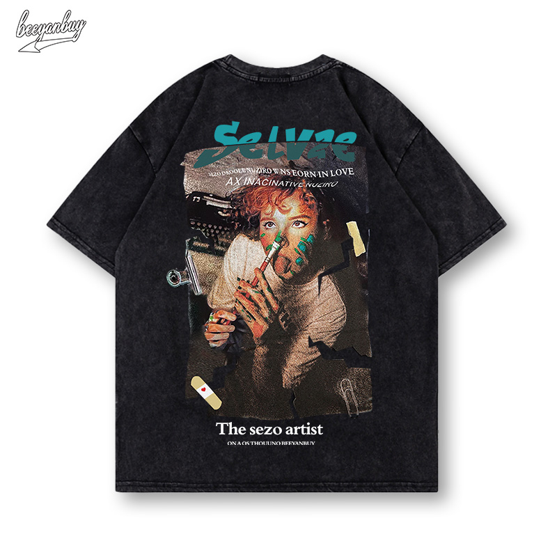 Áo thun nam wash local brand BEEYANBUY áo phông basic cổ tròn T-shirt unisex ulzzang 100% cotton-N0209