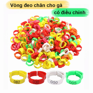 Rẻ🎉Vòng đánh dấu chân gà, vòng đeo chân kỹ thuật số có thể điều chỉnh kích cỡ cho gà