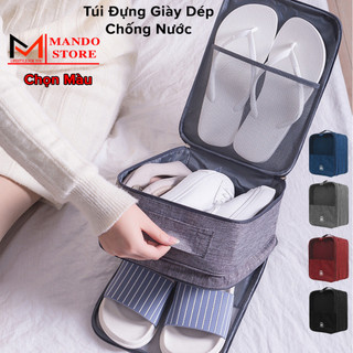 Túi đựng giày dép du lịch chống nước đa năng, balo đựng giày dép thể thao tiện dụng 3 ngăn đựng được giày cao gót