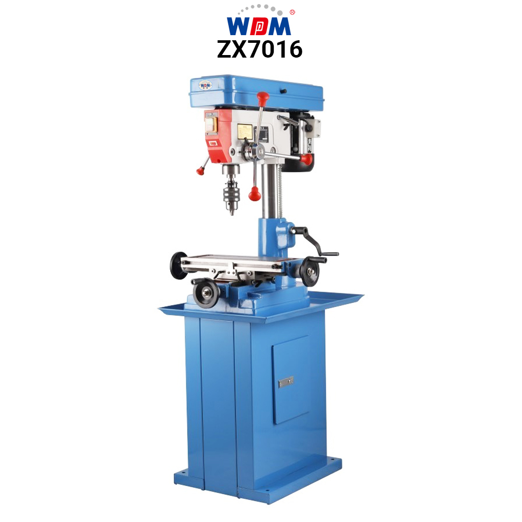 Máy khoan phay mini WDDM ZX7016 1 phase 220V chuyên khoan và phay ngón