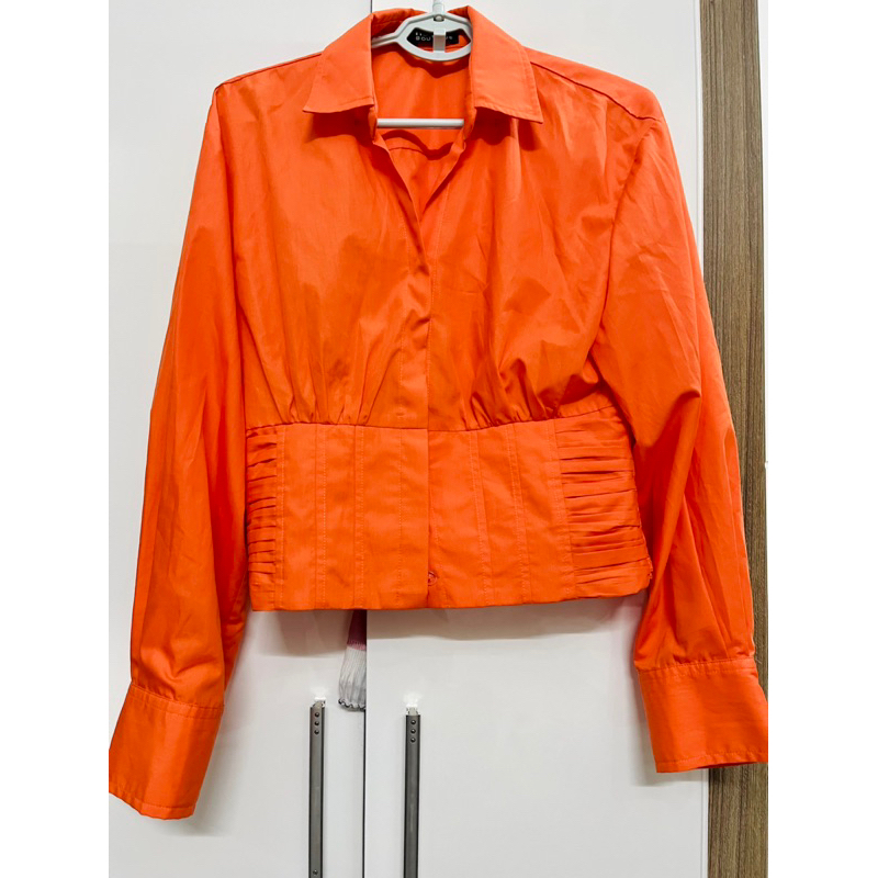 Áo sơ mi corset màu cam Hương Boutique